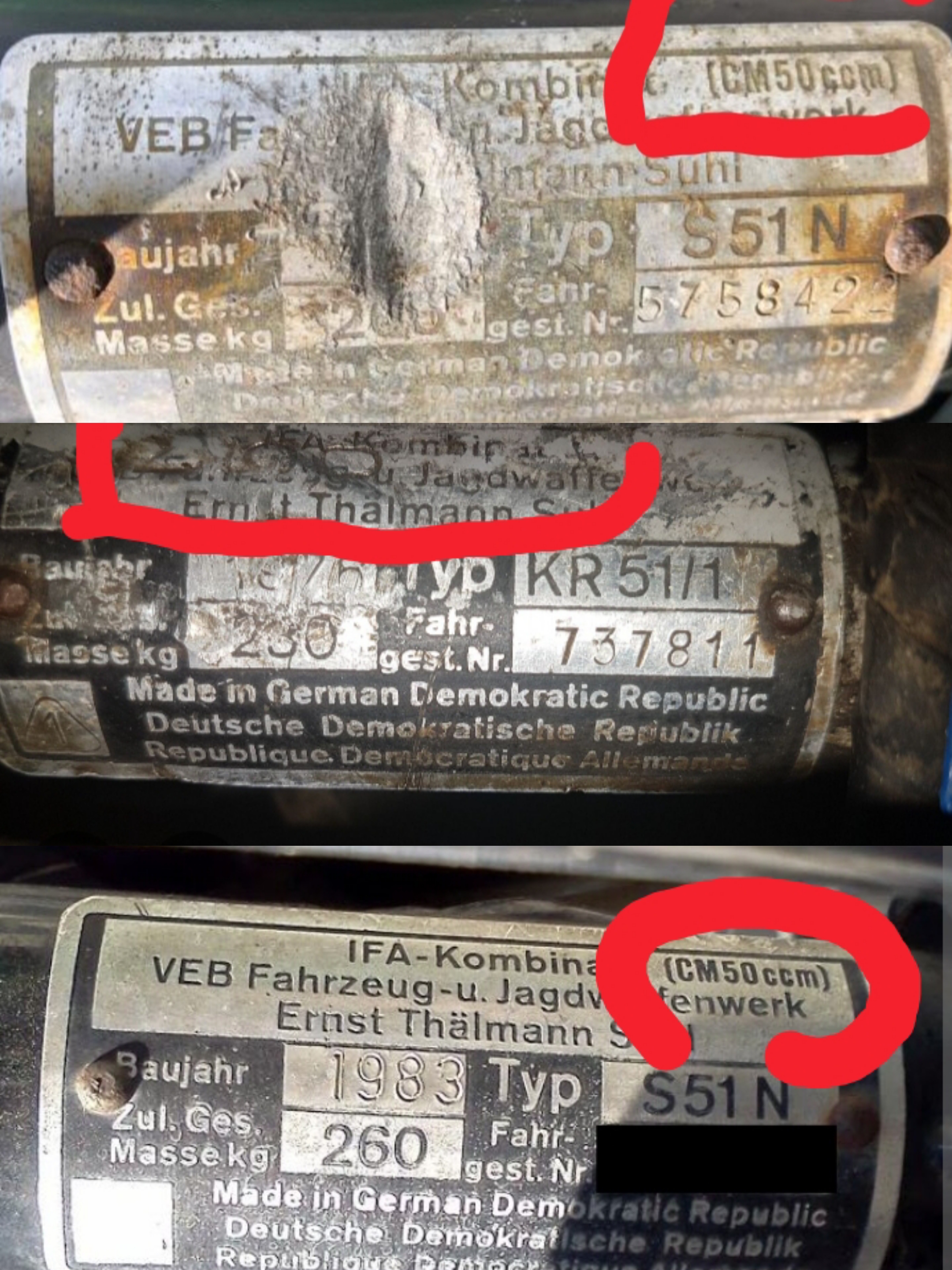 Auslandskennung ccm 50